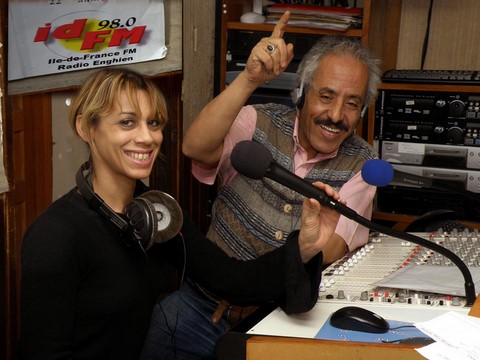 Frédérique de Closets et Abel Zouani en séance radio